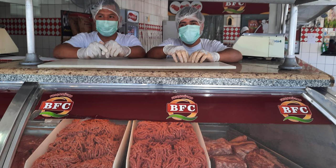 Venta de carne de res en Bolivia. Foto: Archivo