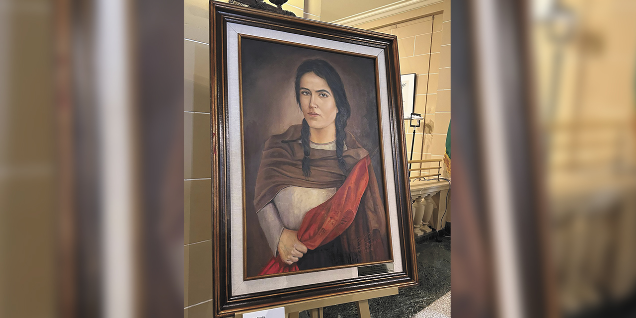 El retrato en óleo de Juana Azurduy de Padilla, en la OEA.