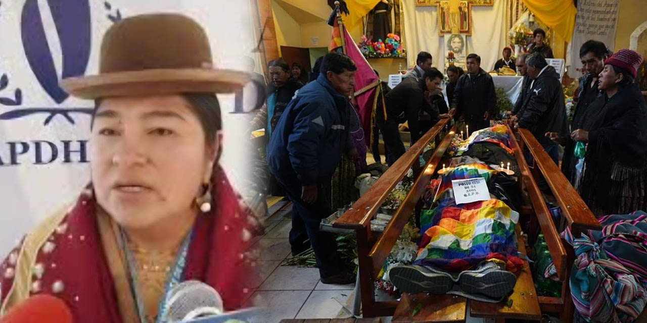 Virginia Ugarte: “Las muertes de Senkata y Sacaba no pueden quedar impunes”