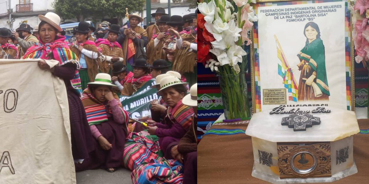 Pobladores de la comunidad Oquyri, de Sapahaqui, La Paz, cuna de la líder Bartolina Sisa.