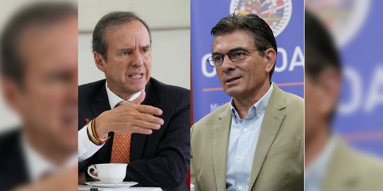 Los candidatos Tuto Quiroga y Rodrigo Paz. 