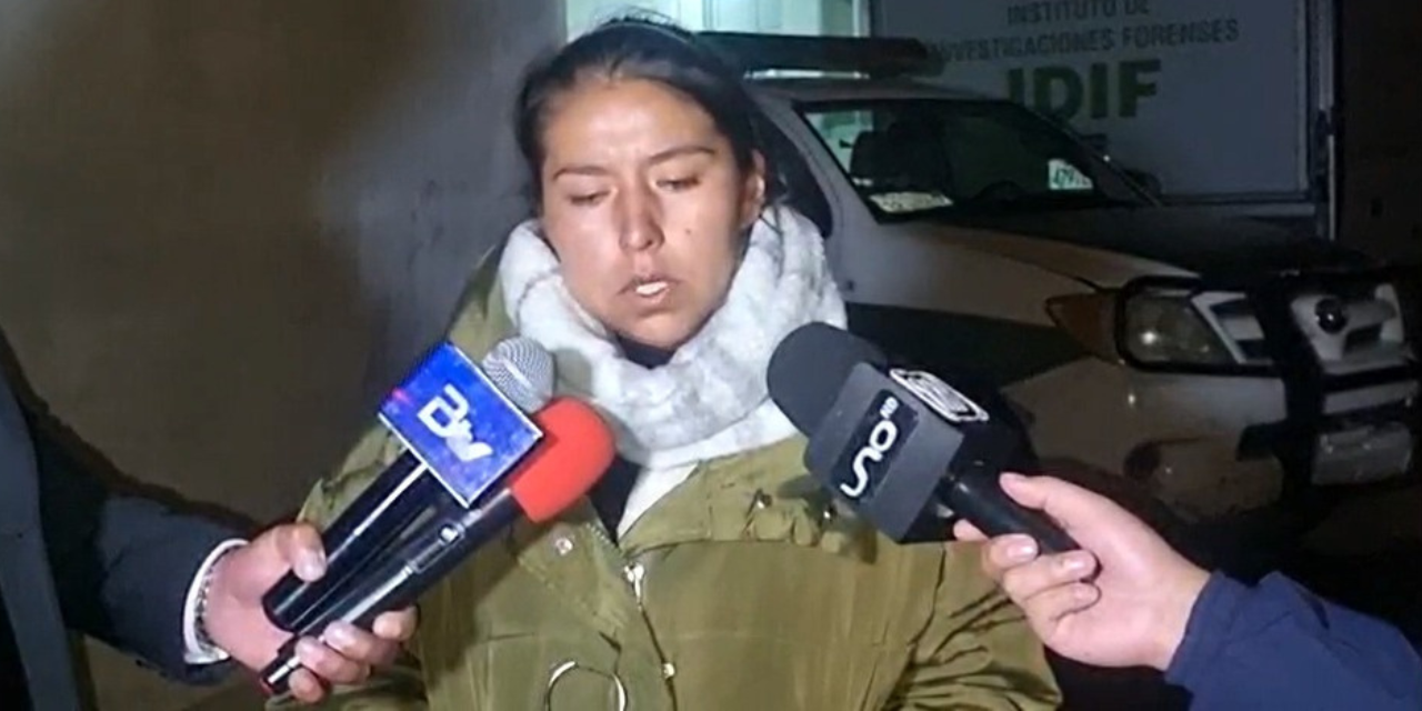 Hermana de la víctima en declaraciones a la prensa. Foto: Captura