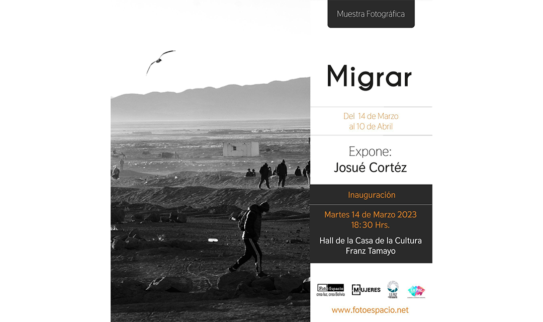 La invitación para la muestra fotográfica que iniciará mañana.