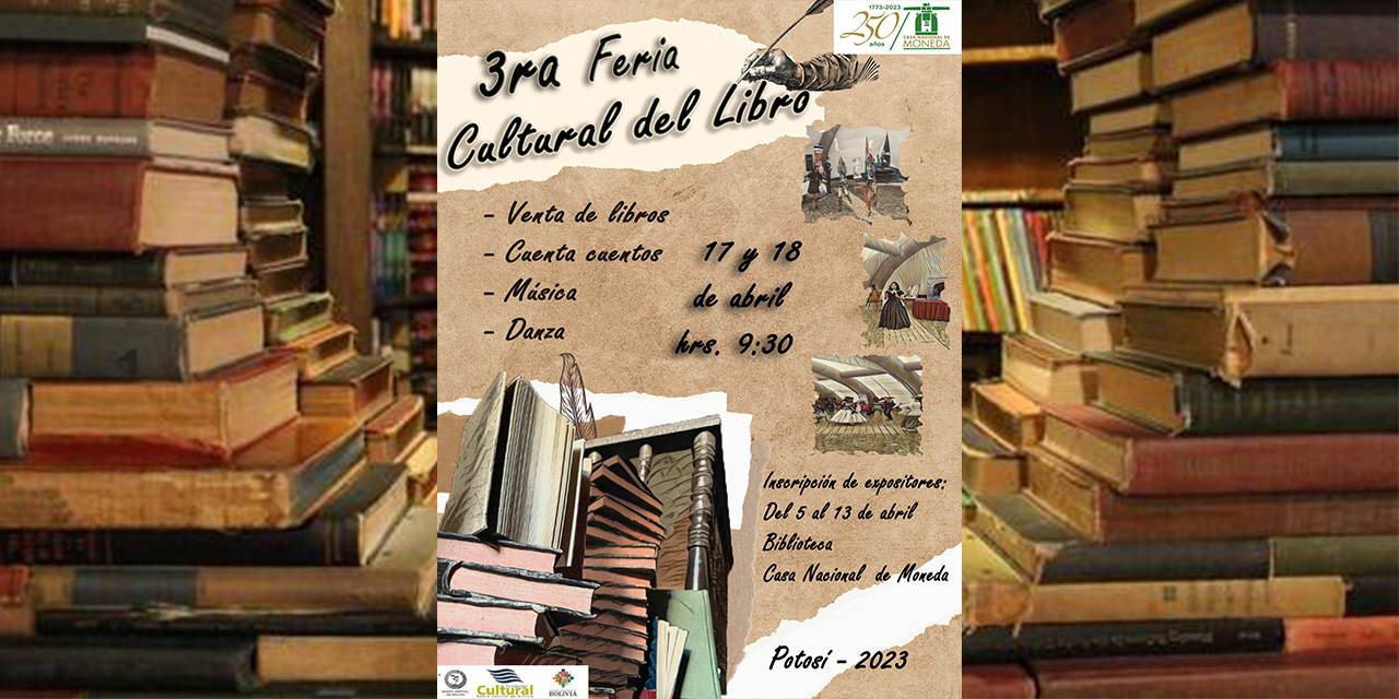Casa Nacional de Moneda invita a expositores a participar de la tercera Feria del Libro en la Villa Imperial 