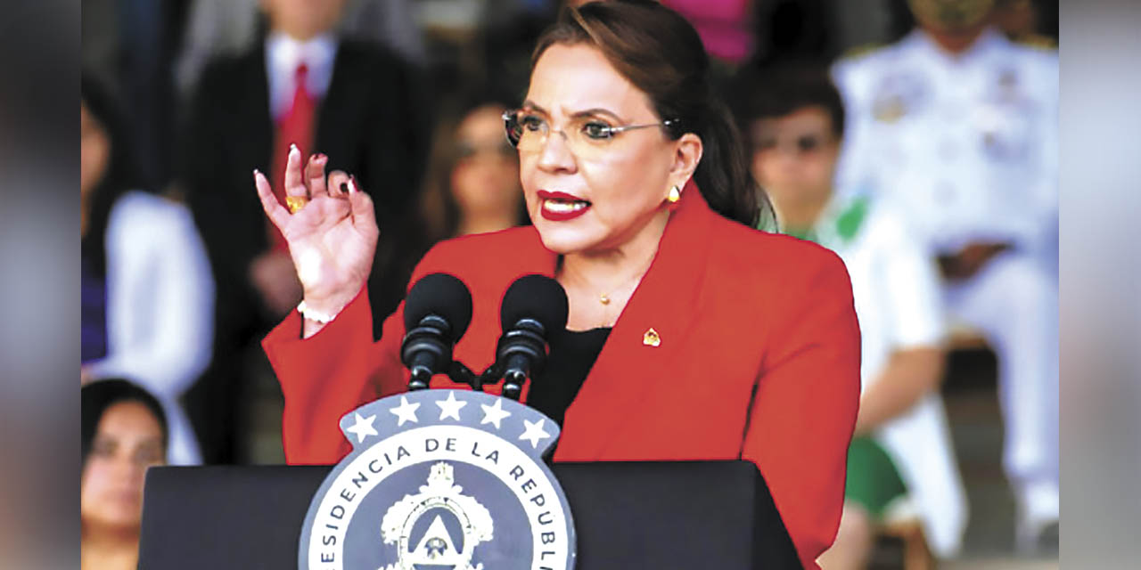 La presidenta Xiomará Castro. | Foto: La Tribuna