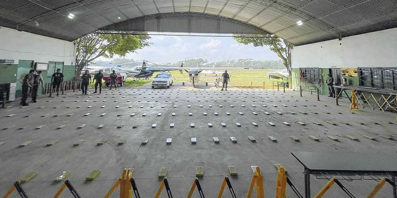 Droga incautada. Foto Defensa Social