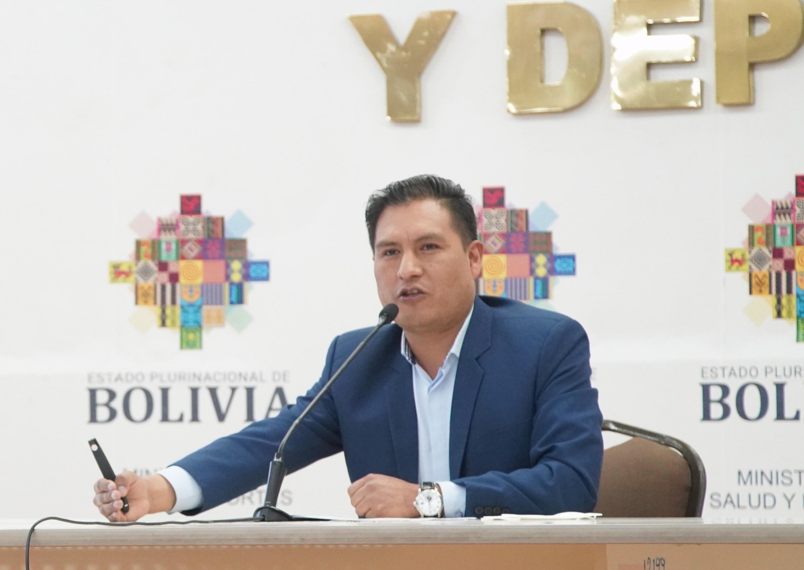 El ministro de Salud y Deportes, Jeyson Auza. (Foto: Jorge Mamani)