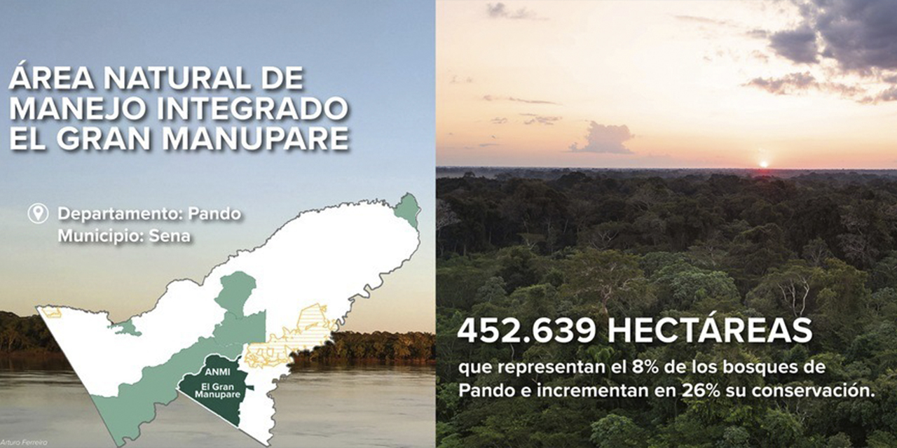 El área natural de reciente creación.