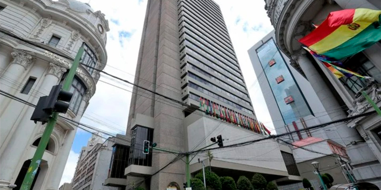 Infraestructura del Banco Central de Bolivia. Foto: Archivo