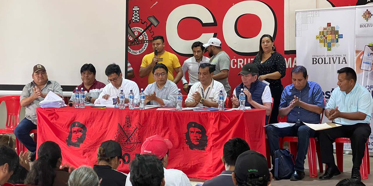 El ministro de Justicia socializó el proyecto de Ley 280 en Santa Cruz. | Foto: Justicia