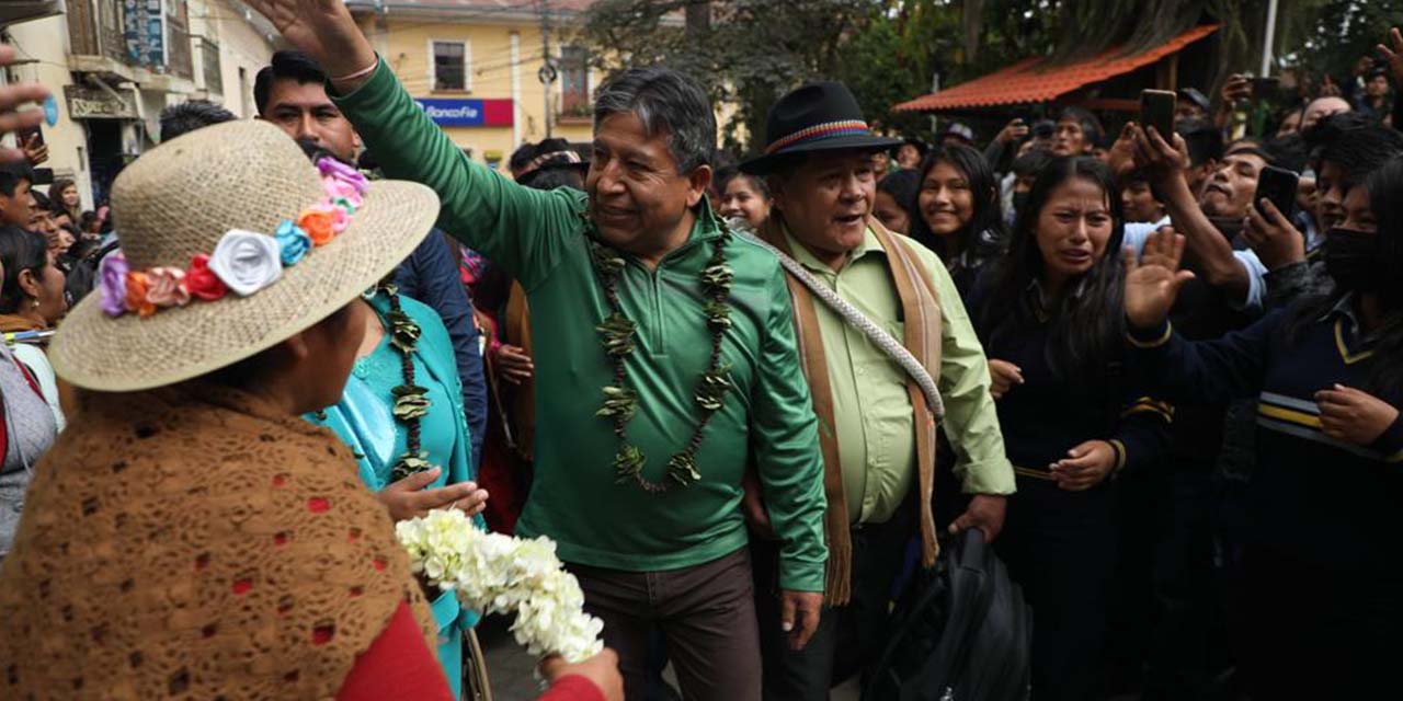Choquehuanca pide a los legisladores apoyar la gestión del presidente Luis Arce