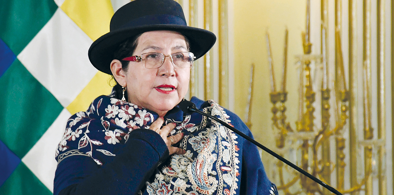 La canciller de Bolivia, Celinda Sosa. Foto: Archivo