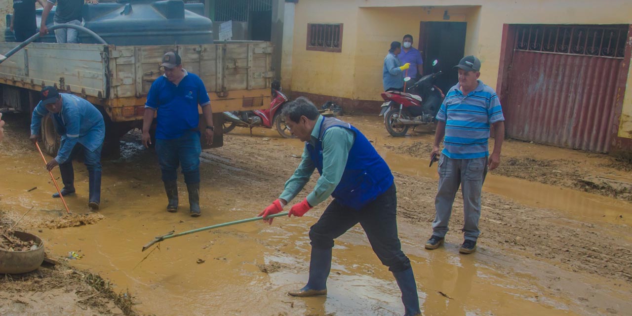 En Cobija comenzaron los trabajos de limpieza de viviendas